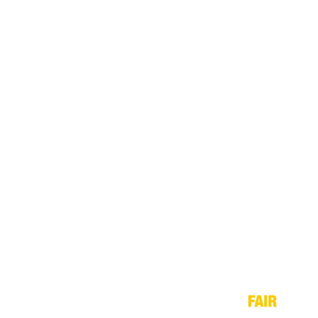 Schlichter hellgrauer Hintergrund mit dem Hashtag #agrarFAIRkehr in weißer und gelber Schrift in der unteren rechten Ecke.