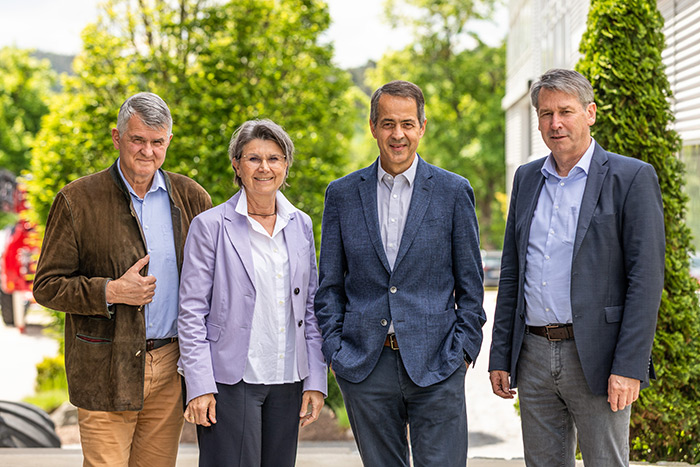 Cornelia Horsch, Philipp Horsch, Michael Horsch und Theo Leeb
