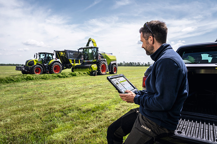 In CLAAS connect können Maschinendaten unkompliziert zwischen Organisationen geteilt werden.