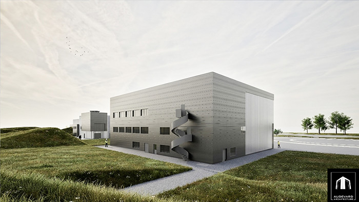 14 m hoch und mit 950 m2 Fläche: Das neue Prüfstandsgebäude soll die Entwicklung neuer Traktoren beschleunigen.